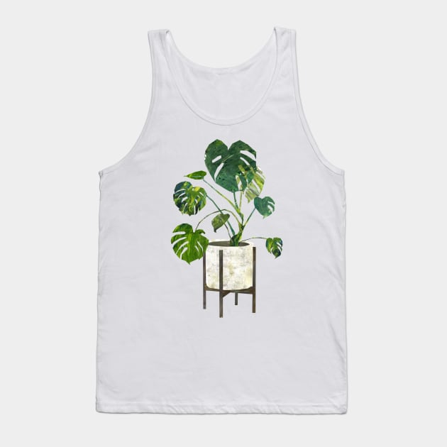 Monstera decliciosa Tank Top by Babban Gaelg